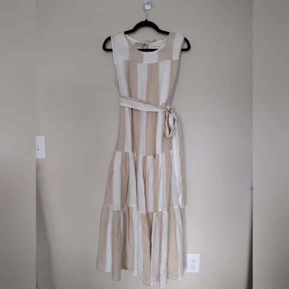 Laude the Label x Madewell - Tiered Maxi Dress in Tulum Stripe - Picture 1 of 7